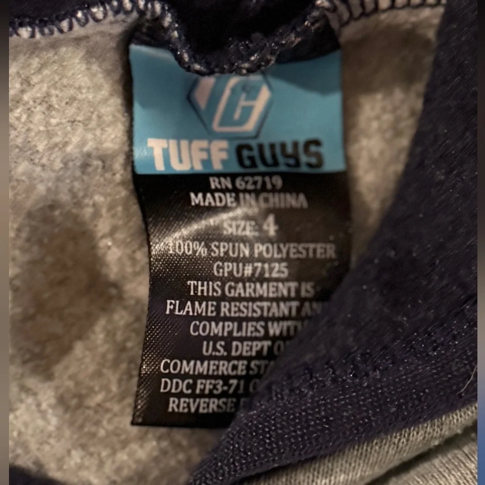 Kids' Blue and Gray Football Hoodie Set
